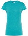 Goedkope Dames T-shirt JHK Regular Comfort Turquoise Heather